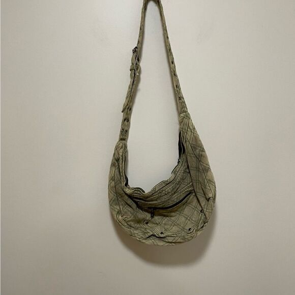 New Urban OUTFITTERS DARCI DENIM SHOULDER BAG CREAM - Picture 11 of 11